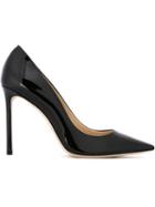 Jimmy Choo Romy Pumps, Women's, Size: 37, Black, Patent Leather/leather