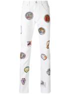 Versus Patch Detail Trousers - White