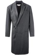 Marni Mid-length Coat, Men's, Size: 46, Grey, Cotton/polyamide/spandex/elastane/virgin Wool