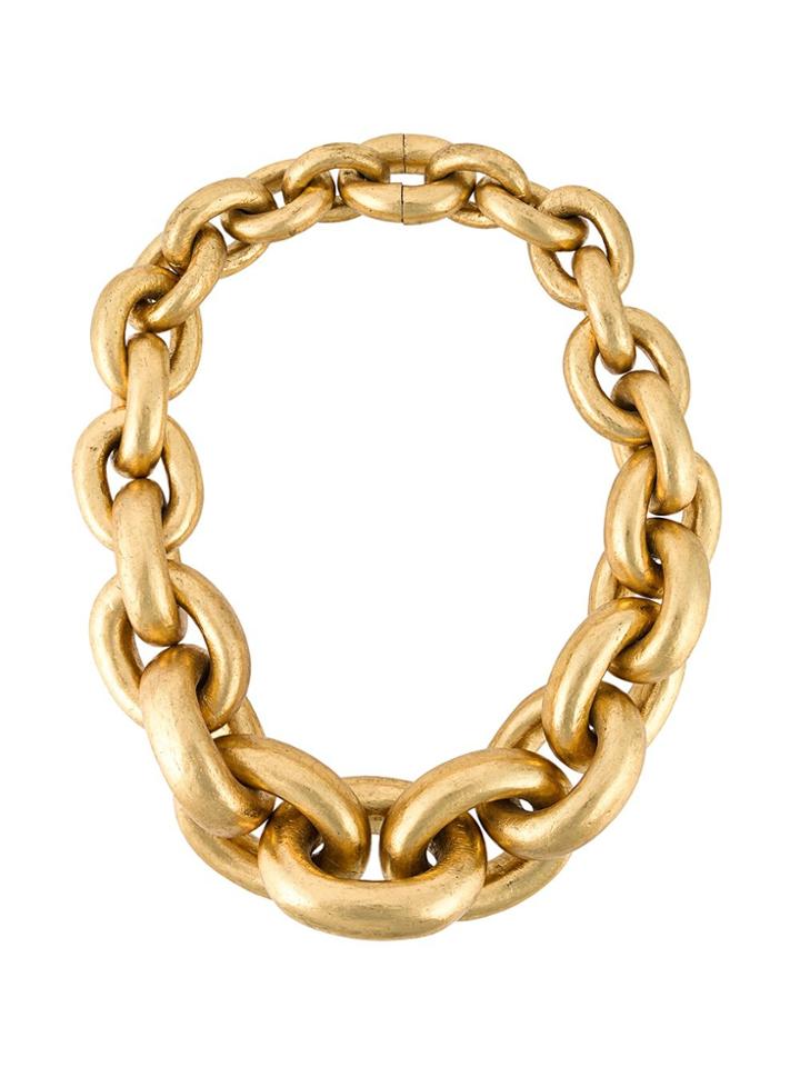 Monies Chain Necklace - Metallic