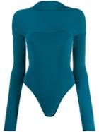Alexandre Vauthier Twisted Back Fitted Body - Blue