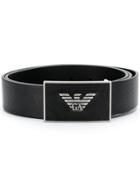 Emporio Armani Metal Logo Belt - Black