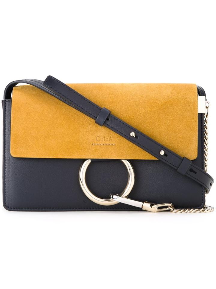 Chloé Small 'faye' Shoulder Bag, Women's, Blue