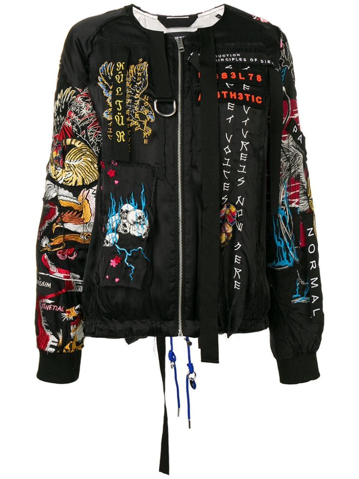 Diesel Tape Detailed Souvenir Jacket - Black