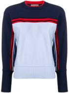 Sportmax Colour-block Fitted Sweater - Blue