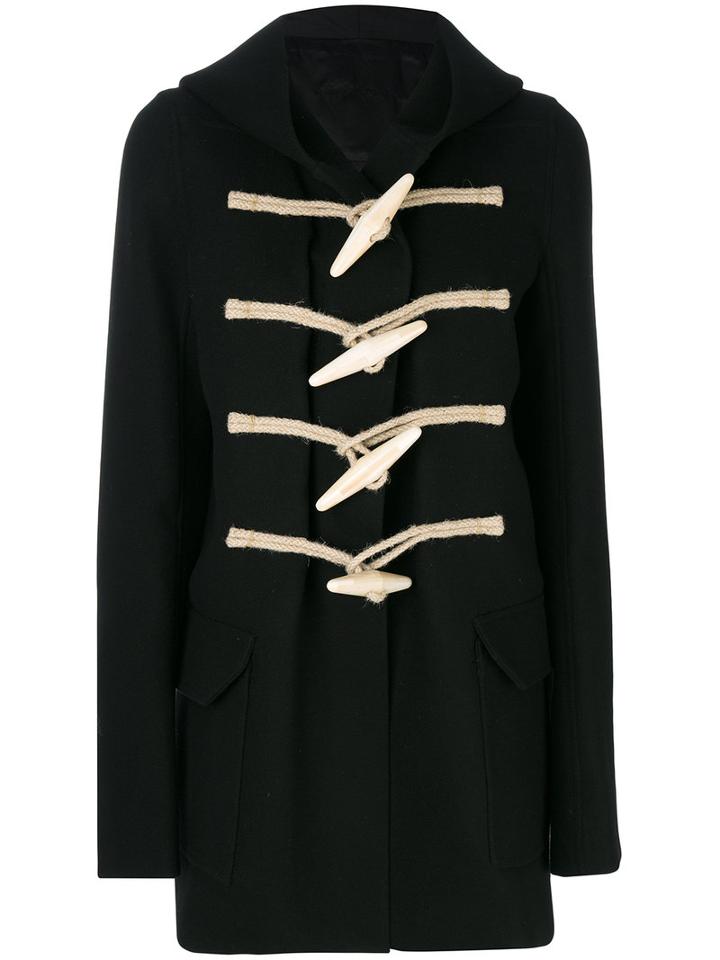 Rick Owens - Duffle Coat - Women - Silk/cotton/jute/virgin Wool - 44, Black, Silk/cotton/jute/virgin Wool