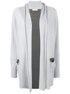 Bicolour Jacket - Women - Linen/flax/cashmere - Xxxl, Grey, Linen/flax/cashmere, Le Tricot Perugia