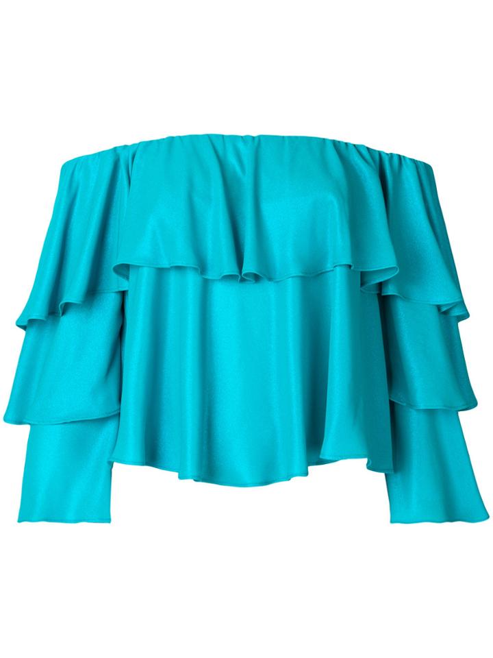 Liu Jo Off-shoulder Ruffle Blouse - Blue