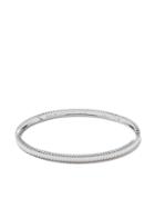 Boucheron 18kt White Gold Quatre Grosgrain Bangle - Wg
