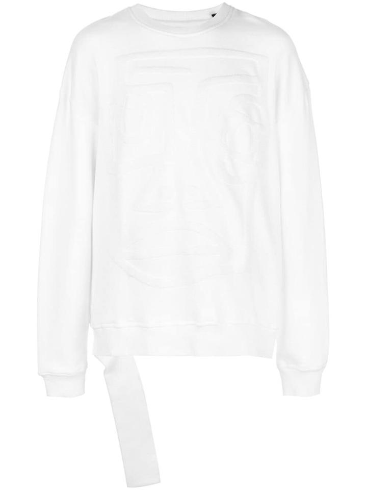 Haculla Nyc Destructed Sweatshirt - White