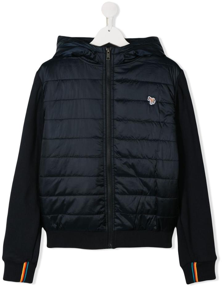 Paul Smith Junior Teen Hooded Padded Jacket - Blue