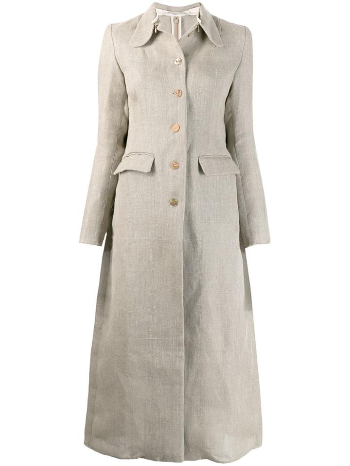 Cherevichkiotvichki Single Breasted Coat - Grey