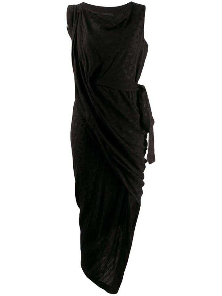 Vivienne Westwood Anglomania Asymmetric Midi Dress - Black