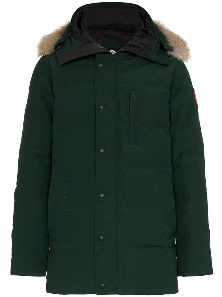 Canada Goose Carson Fur Trim Hooded Coat - Green