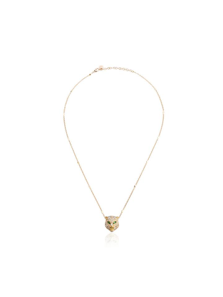 Gucci 18kt Gold Cat Le Marché Des Merveilles Necklace - Metallic