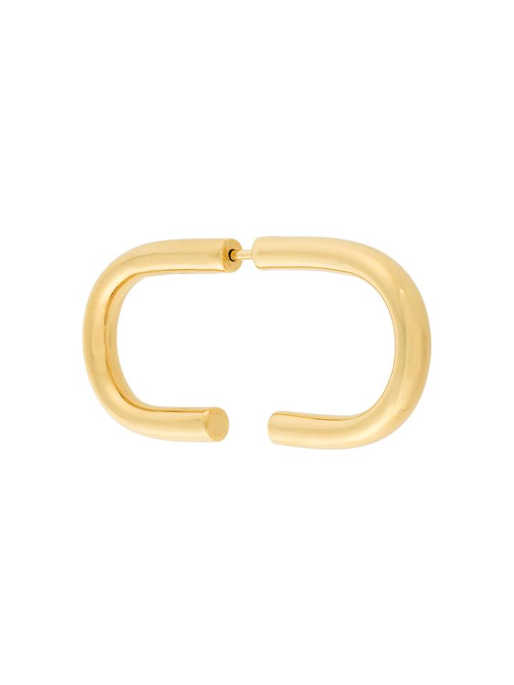 Maria Black Horizontal Earring - Metallic