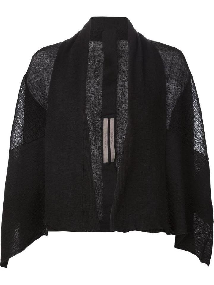 Rick Owens Open Front Knit Cardigan