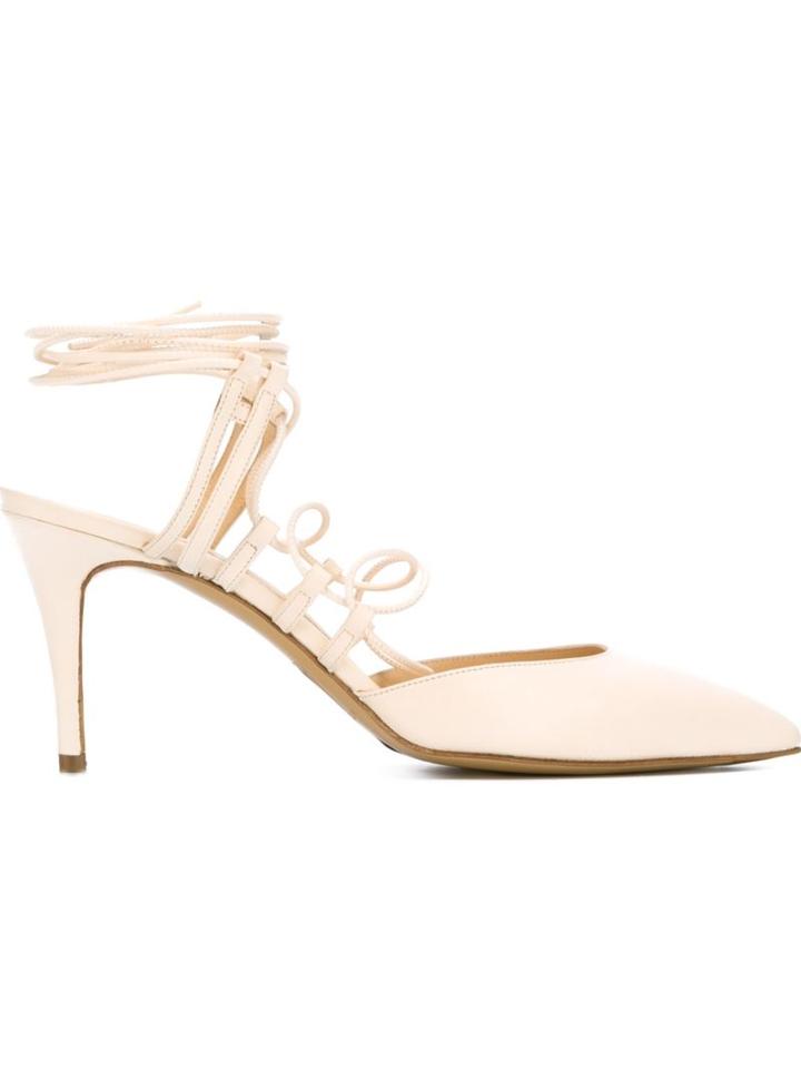 Bionda Castana Nikhita Pumps, Women's, Size: 37.5, Nude/neutrals, Calf Leather/leather