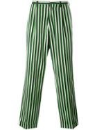 Walter Van Beirendonck - Striped Loose Fit Trousers - Men - Cotton/wool - 48, Black, Cotton/wool