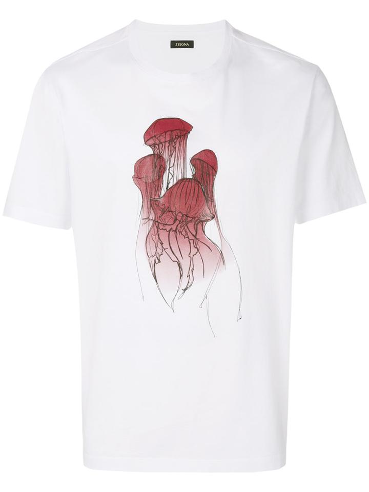 Z Zegna Jellyfish Graphic T-shirt - White