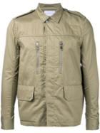 Estnation - Zipped Chest Shirt Jacket - Men - Cotton - M, Green, Cotton