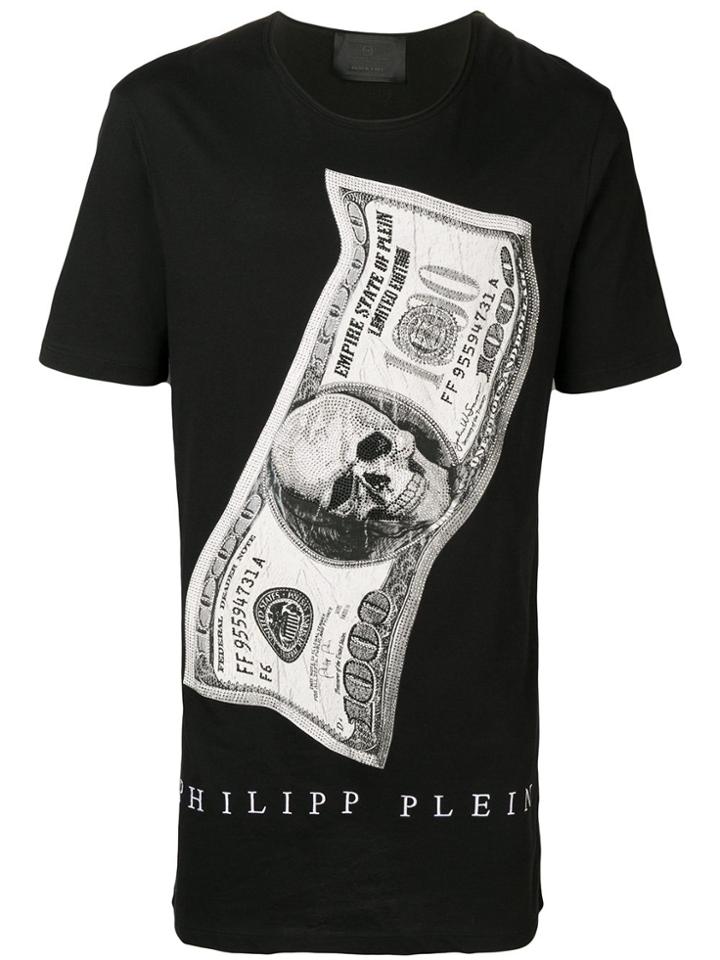 Philipp Plein Dollar Round Neck T-shirt - Black