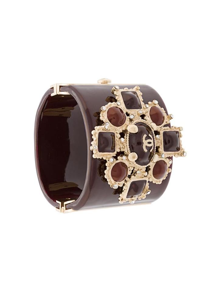 Chanel Pre-owned Charm Cuff Bracelet - Red