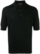 Dolce & Gabbana - Embroidered Logo Polo Shirt - Men - Virgin Wool - 52, Black, Virgin Wool