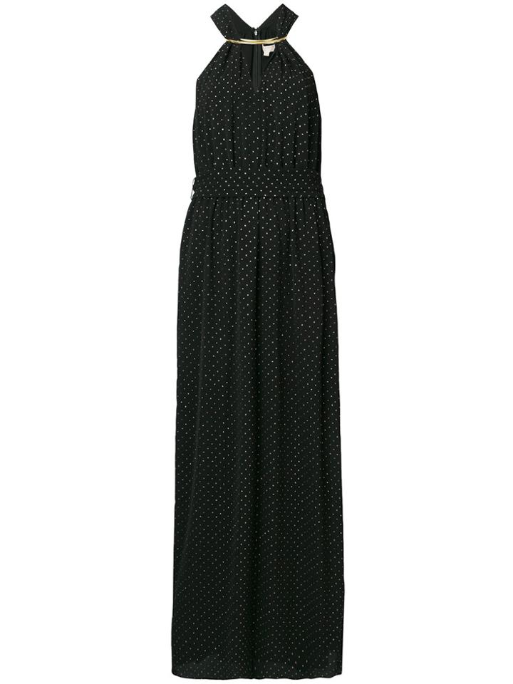 Michael Michael Kors Dotted Gown - Black