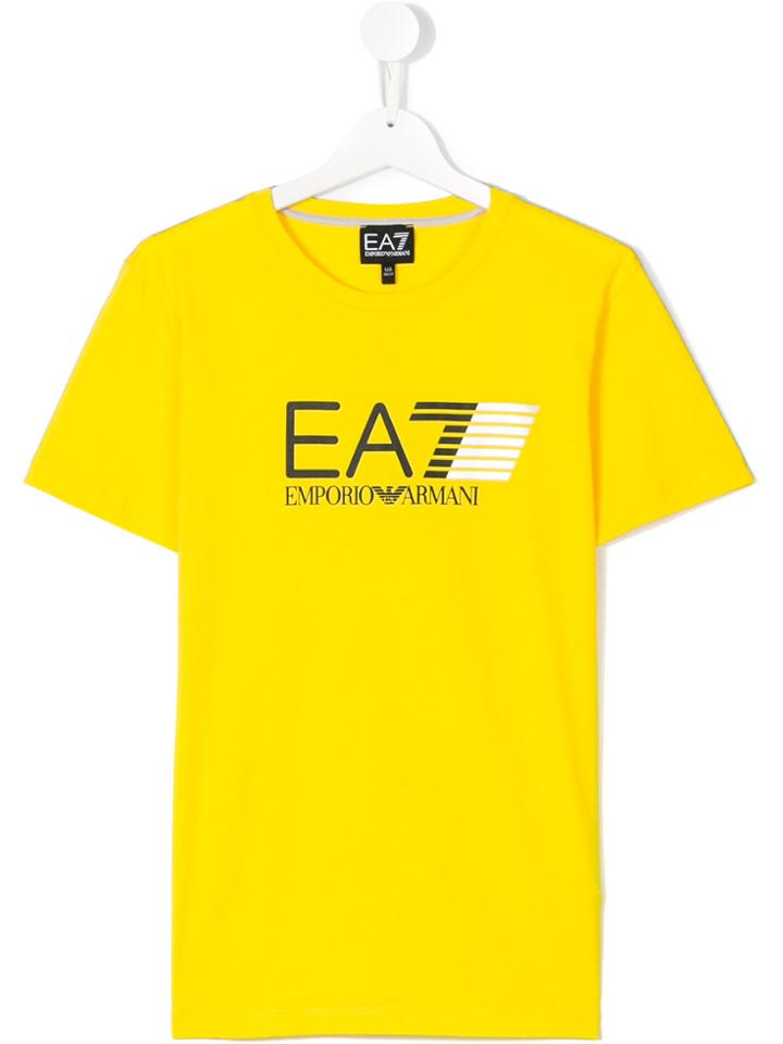 Armani Junior Teen Logo T-shirt - Blue