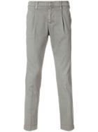 Entre Amis Tapered Chino Trousers - Grey
