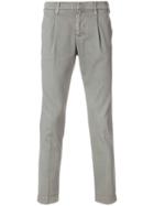 Entre Amis Tapered Chino Trousers - Grey