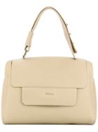 Furla - Foldover Top Tote - Women - Leather - One Size, Nude/neutrals, Leather