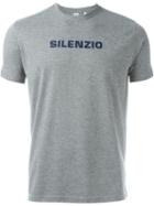Aspesi Silenzio Print T-shirt, Men's, Size: Xxl, Grey, Cotton/polyester