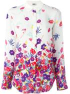 Sonia By Sonia Rykiel Floral Print Shirt, Women's, Size: 36, White, Silk