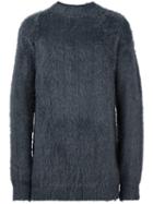 Faith Connexion Fuzzy Sweater, Men's, Size: Xs, Grey, Polyamide