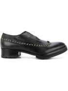 Diego Vanassibara Ring-embellished Oxford Shoes - Black