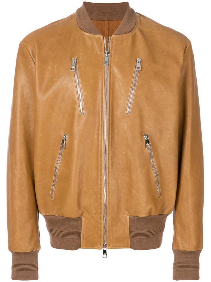 Neil Barrett Bomber Jacket - Nude & Neutrals