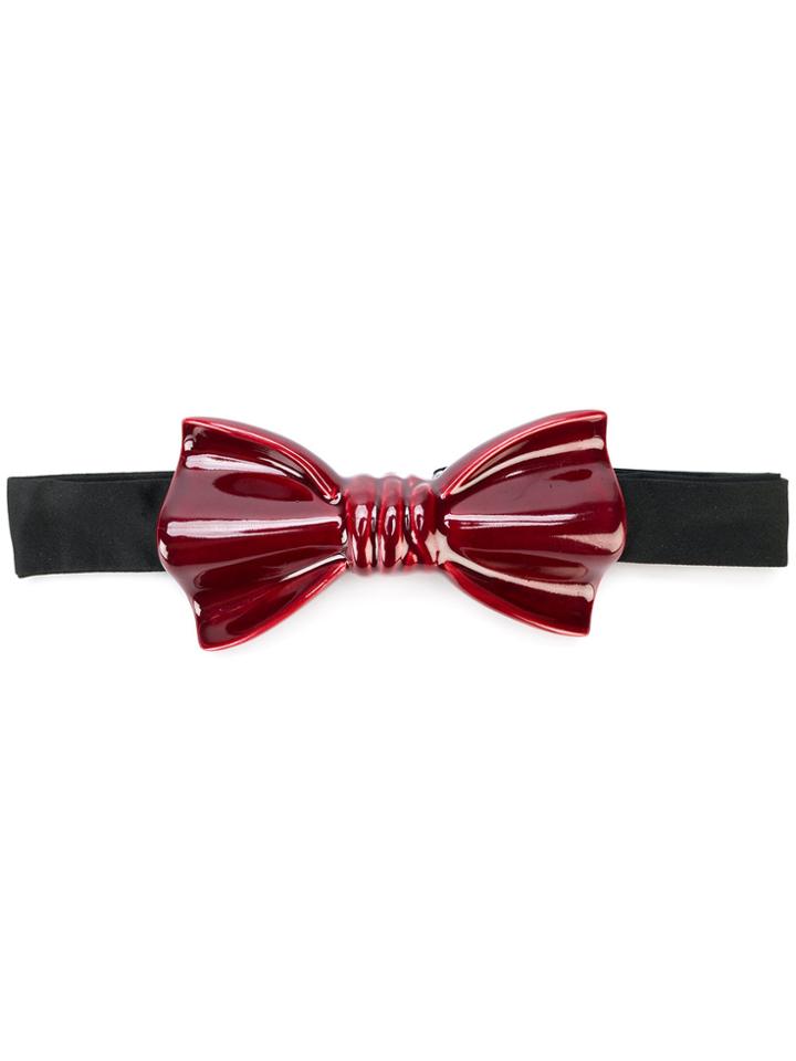 Cor Sine Labe Doli Ceramic Bow Tie - Red