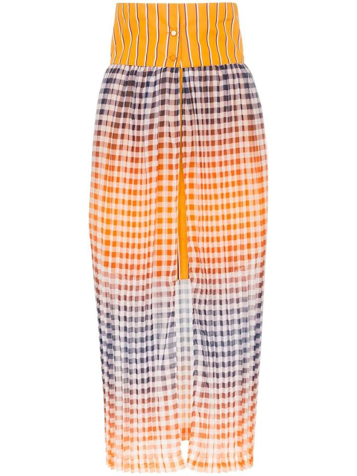 Silvia Tcherassi Lavanda Silk-cotton Blend Mini With Pleat Overskirt -