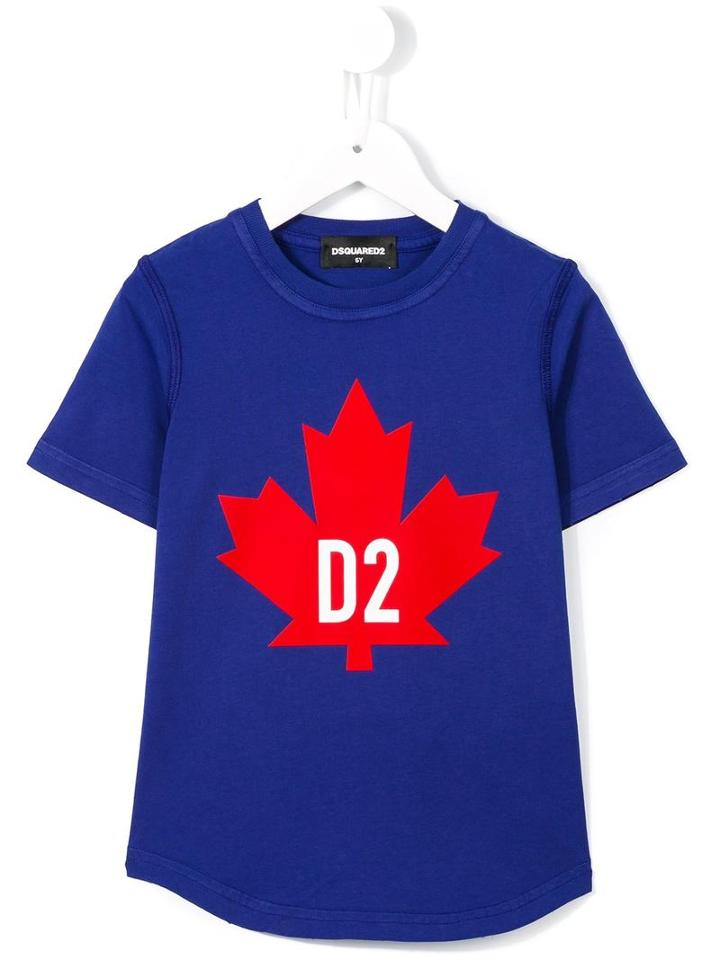 Dsquared2 Kids Logo Print T-shirt, Boy's, Size: 12 Yrs, Blue