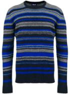 Drumohr Striped Fitted Sweater - Blue