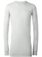 Rick Owens Drkshdw Longline Sweatshirt, Men's, Size: Small, Grey, Cotton