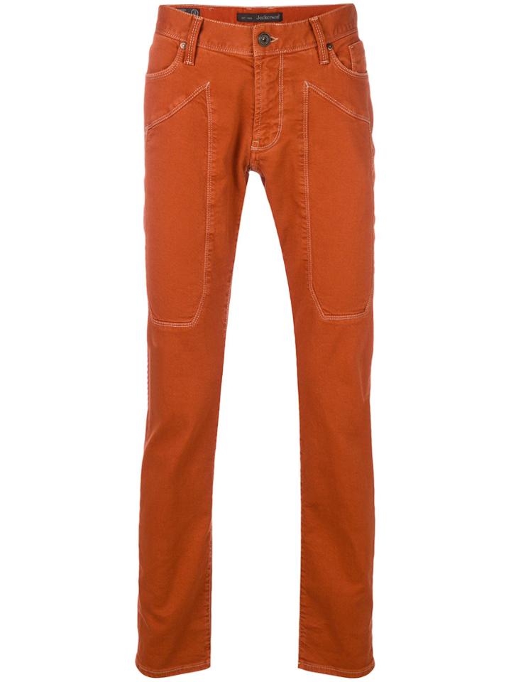 Jeckerson Casual Slim-fit Jeans - Yellow & Orange