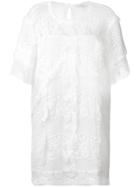 Iro Ruffled Lace Dress - White