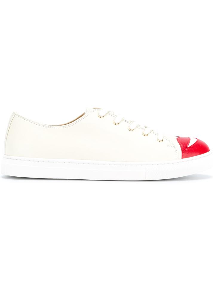Charlotte Olympia Kiss Me Sneakers - Nude & Neutrals