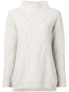 's Max Mara Cable Knit Jumper - White