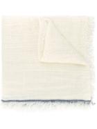Faliero Sarti Frayed Scarf, Women's, Nude/neutrals, Linen/flax