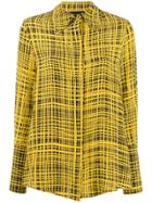 Erika Cavallini Graphic Print Silk Blouse - Yellow