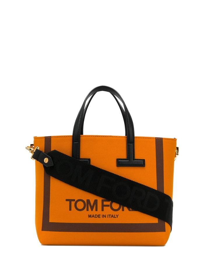 Tom Ford Logo Tote Bag - Orange